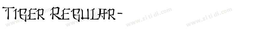 Tiger Regular字体转换